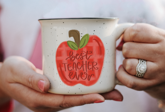 Best Teacher Ever Apple Mug