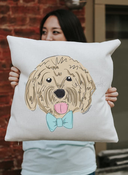 Golden Doodle Square Pillow - Pillow