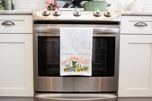 Love Grows Here Tea Towel - Tea Towels