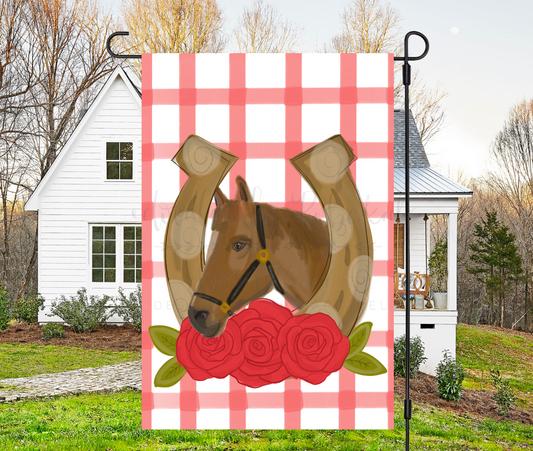 Horseshoe Head Garden Flag