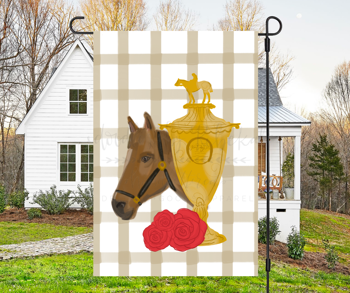 Horse, Trophy, Rose Garden Flag