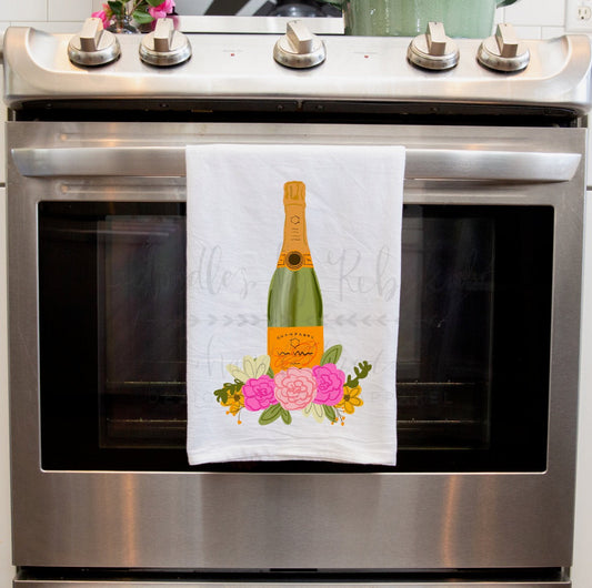 Champagne Tea Towel