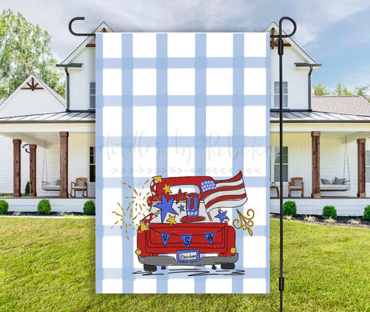 USA Truck Garden Flag
