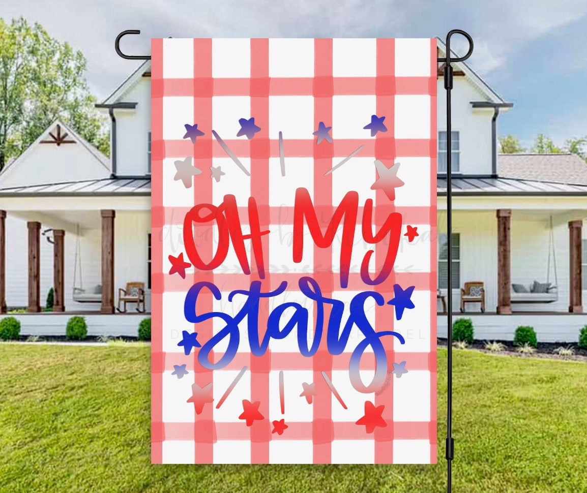 Oh My Stars Garden Flag