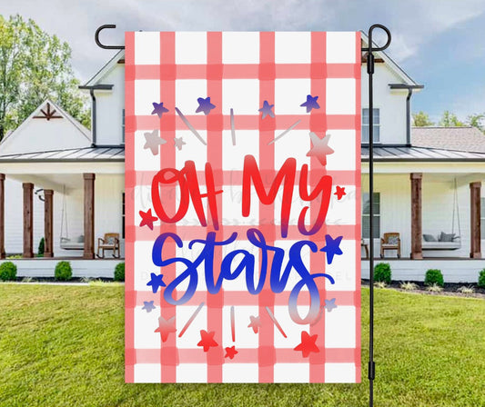 Oh My Stars Garden Flag