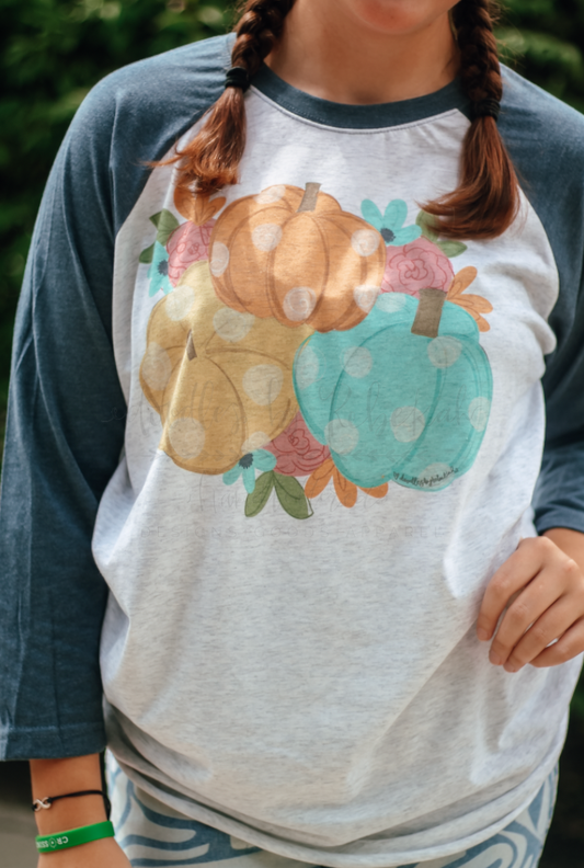 Multi Pumpkin Raglan