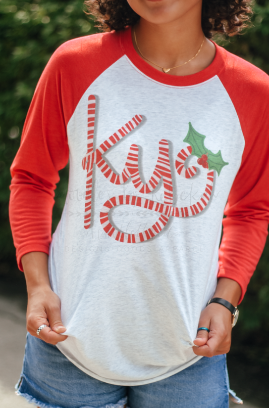Candy Cane KY Raglan