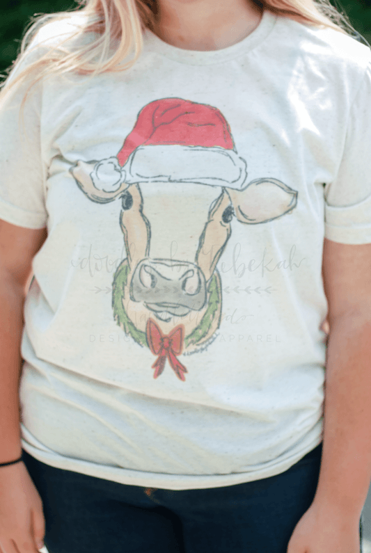 Christmas Cow Tee