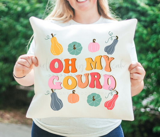 Oh My Gourd Square Pillow