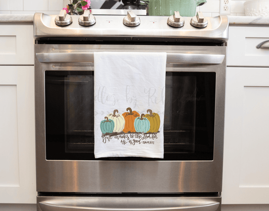 Give Thanks To The Lord Tea Towel