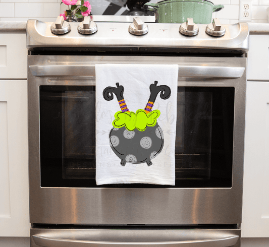 Witches Cauldron Tea Towel