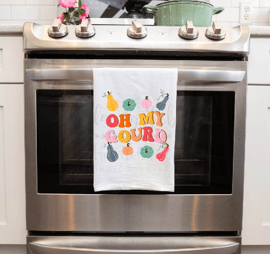Oh My Gourd Tea Towel