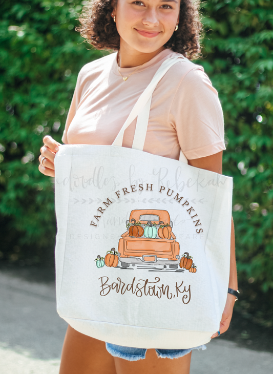 Farm Fresh Pumpkins Tote