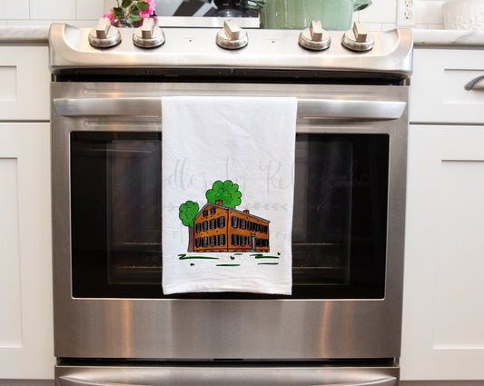 My Old Kentucky Home Building Tea Towel