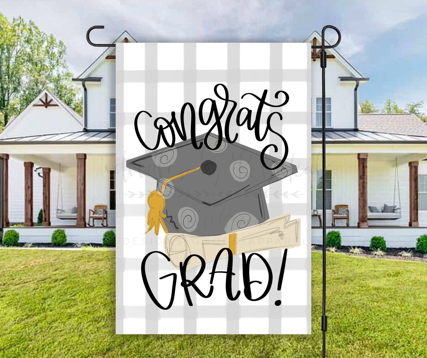 Congrats Grad! Garden Flag