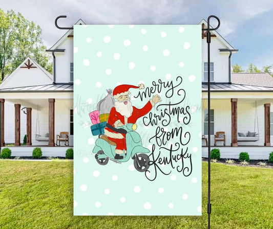 Merry Christmas From Kentucky Garden Flag - Garden Flag