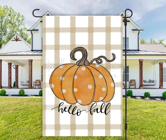 Hello Fall Garden Flag - Garden Flag