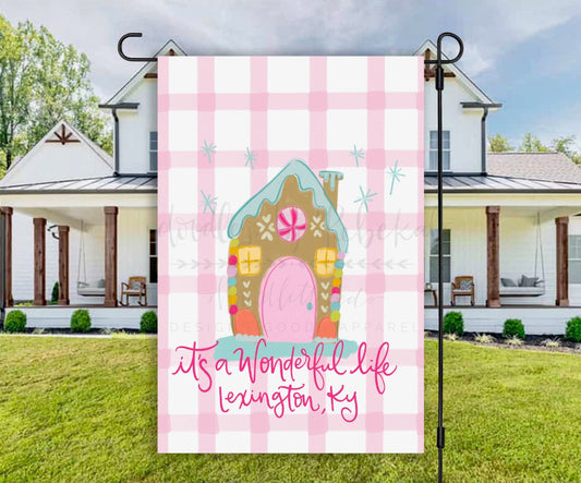 It's a Wonderful Life *Custom Town Name* Garden Flag