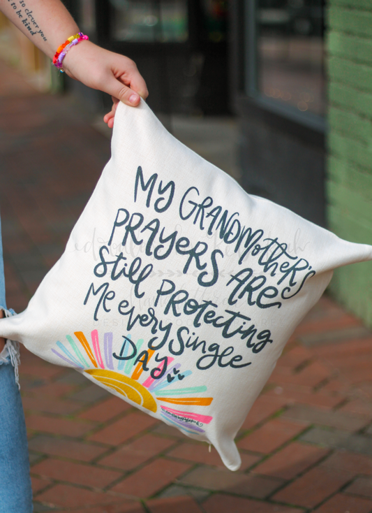 My Grandmother's Prayers Square Pillow