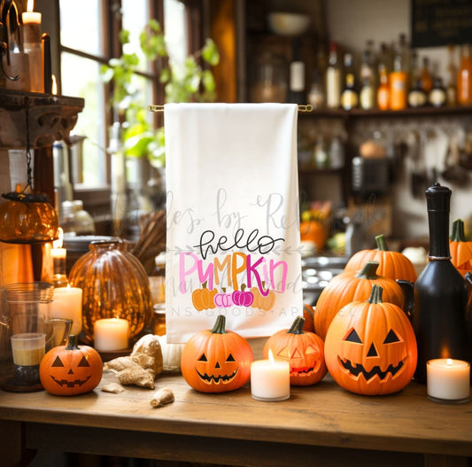 Hello Pumpkin Tea Towel - Tea Towels