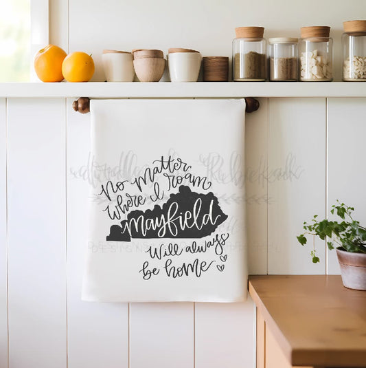 No Matter Where I Roam - Custom Town Tea Towel - Tea Towels