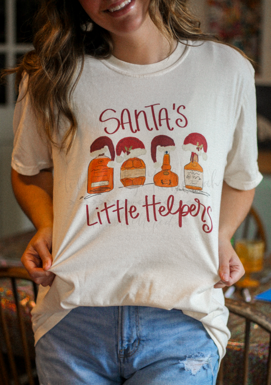 Santa's Little Helpers Bourbon Tee & Sweatshirt