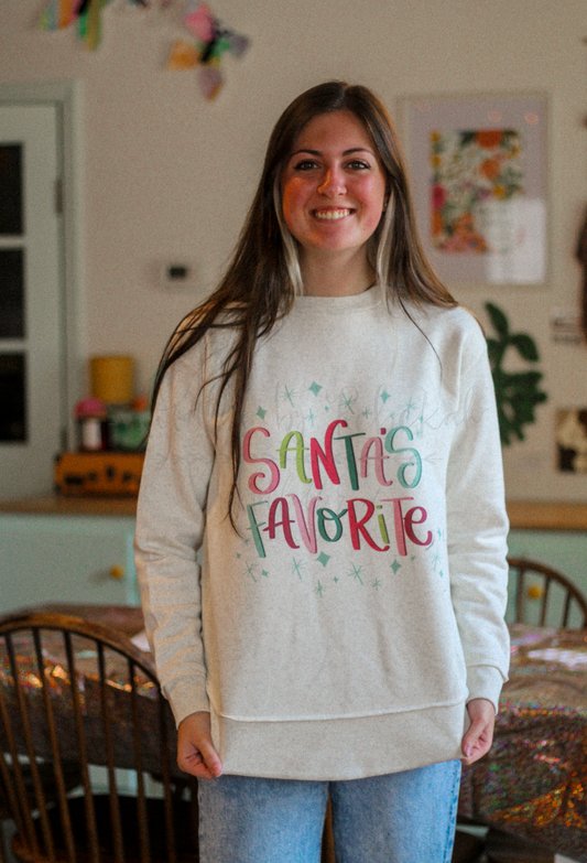 Santa's Favorite Sweatshirt & Tee