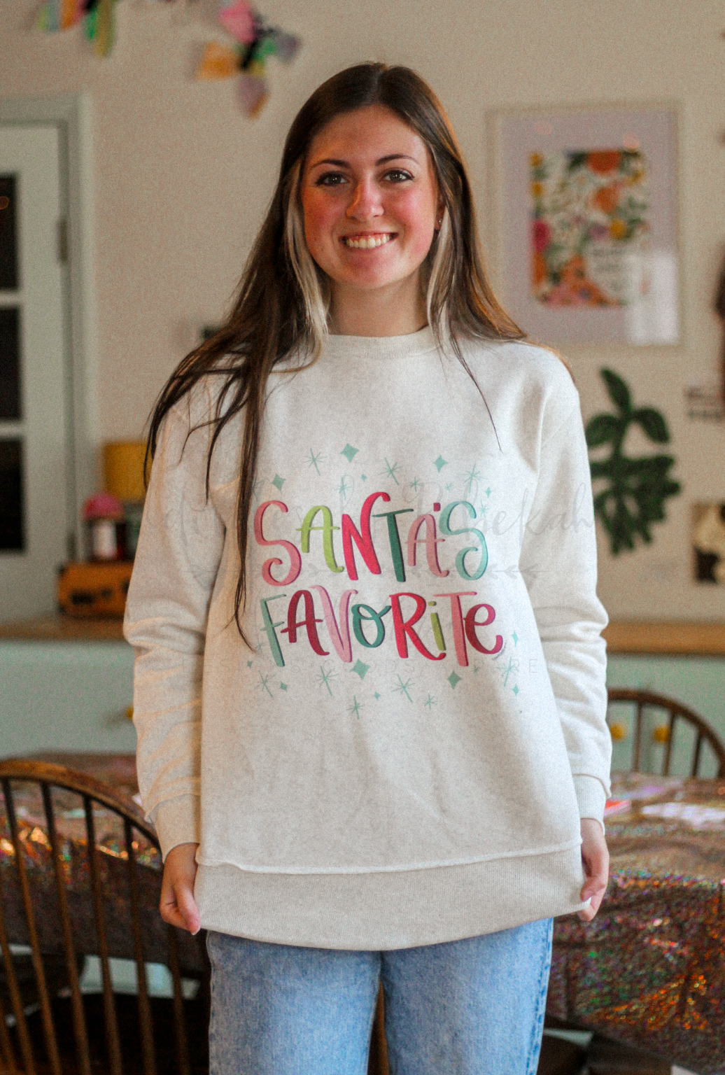 Santa's Favorite Sweatshirt & Tee
