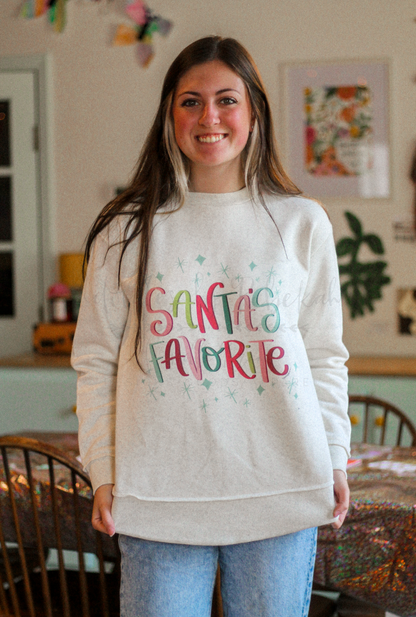 Santa's Favorite Sweatshirt & Tee