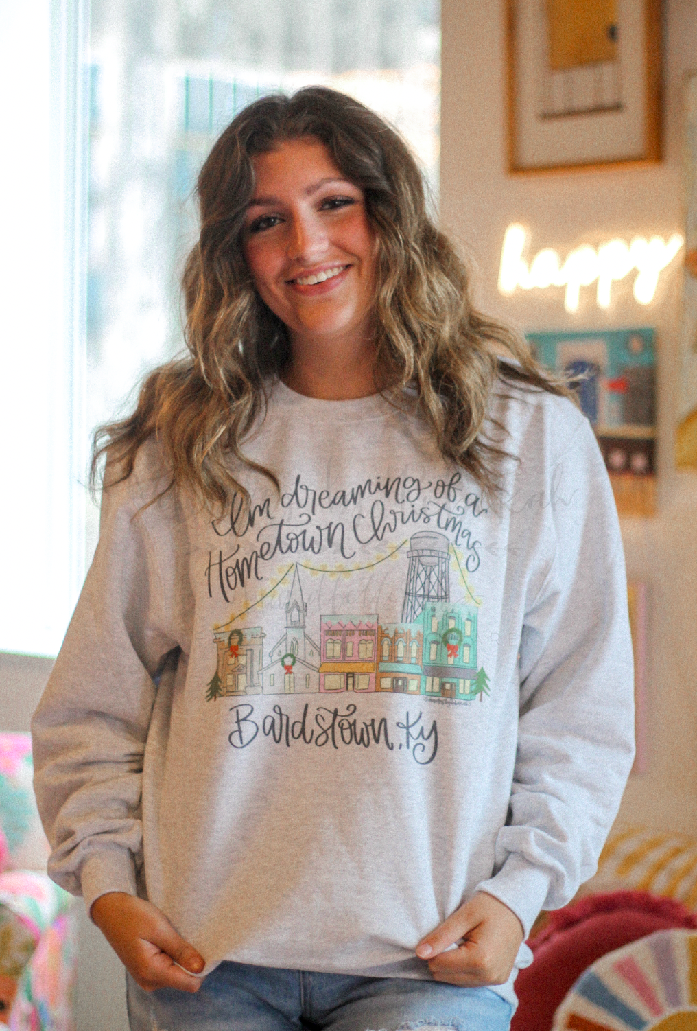 I'm Dreaming of a Hometown Christmas - Custom Town Sweatshirt & Tee