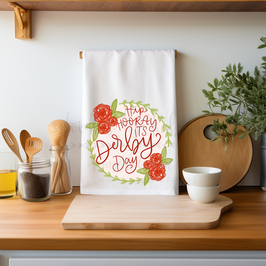 Hip Hooray It's Derby Day Tea Towel