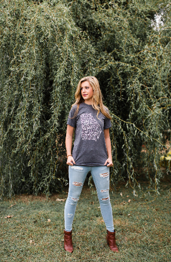 Hand Lettered THE PEACH STATE Georgia Tee - Doodles by Rebekah