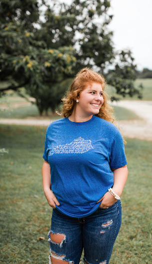 Hand Lettered LEXINGTON Kentucky Word Art Tee - Doodles by Rebekah