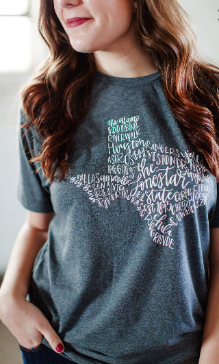 The Lone Star State Graphic Tee - Doodles by Rebekah