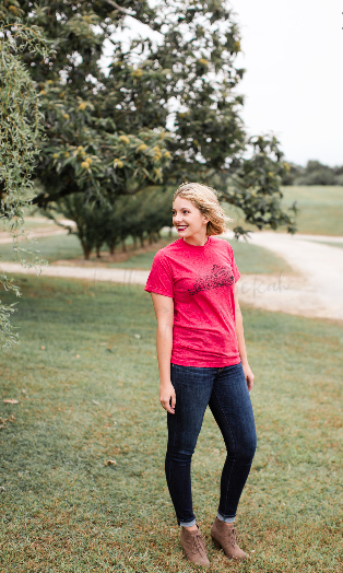 Hand Lettered LOUISVILLE Kentucky Word Art Tee - Doodles by Rebekah