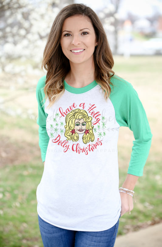 Have A Holly Dolly Christmas - Tees
