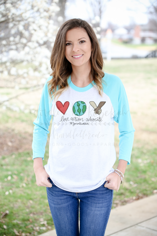 Love. Action. Advocate - Tees