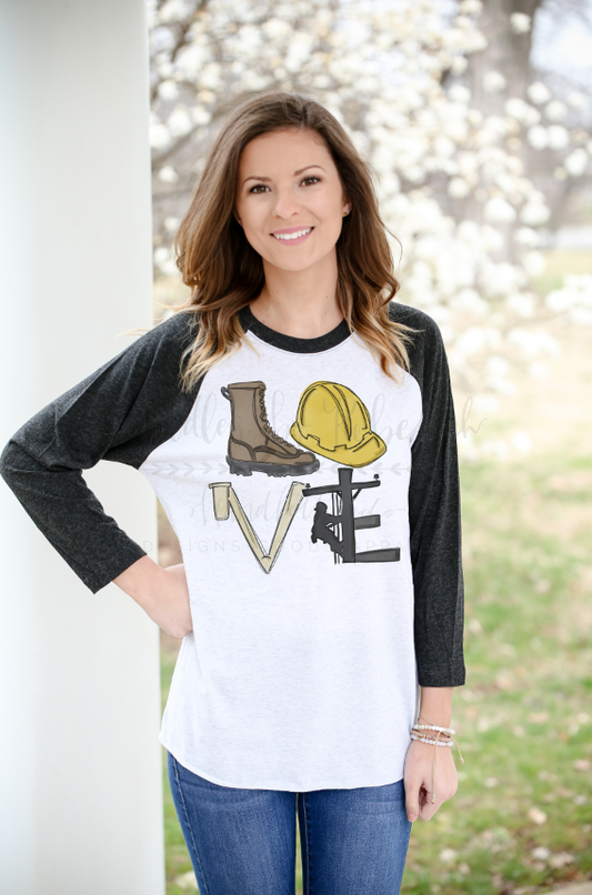 LOVE Electrician - Tees