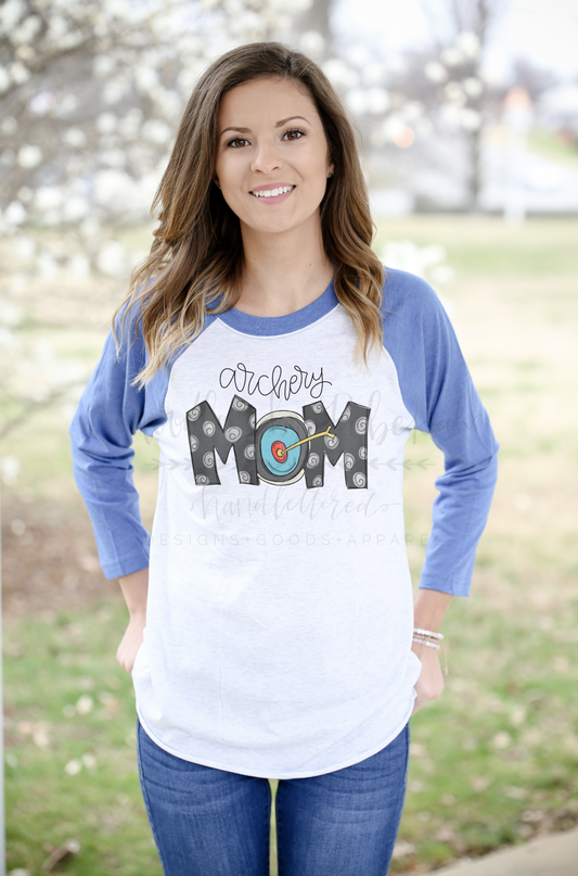 Archery Mom Raglan - Tees