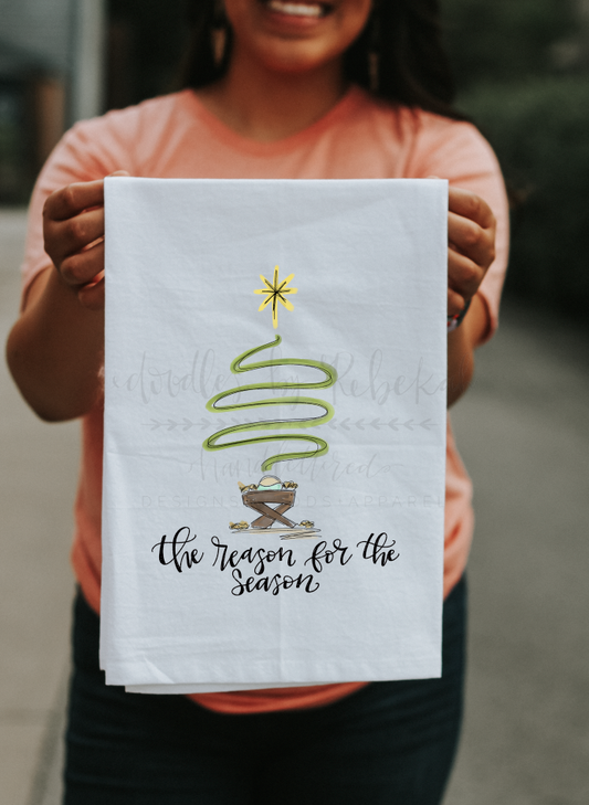 The Reason For The Season (Tree) Tea Towel