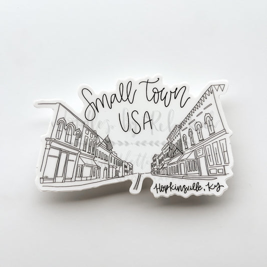 Small Town USA Hopkinsville KY Sticker - Sticker