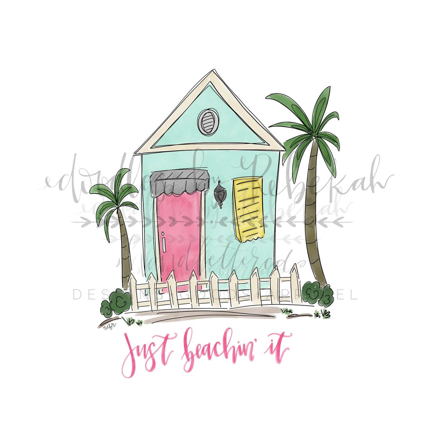 Just Beachin It Tee - Graphic Tee