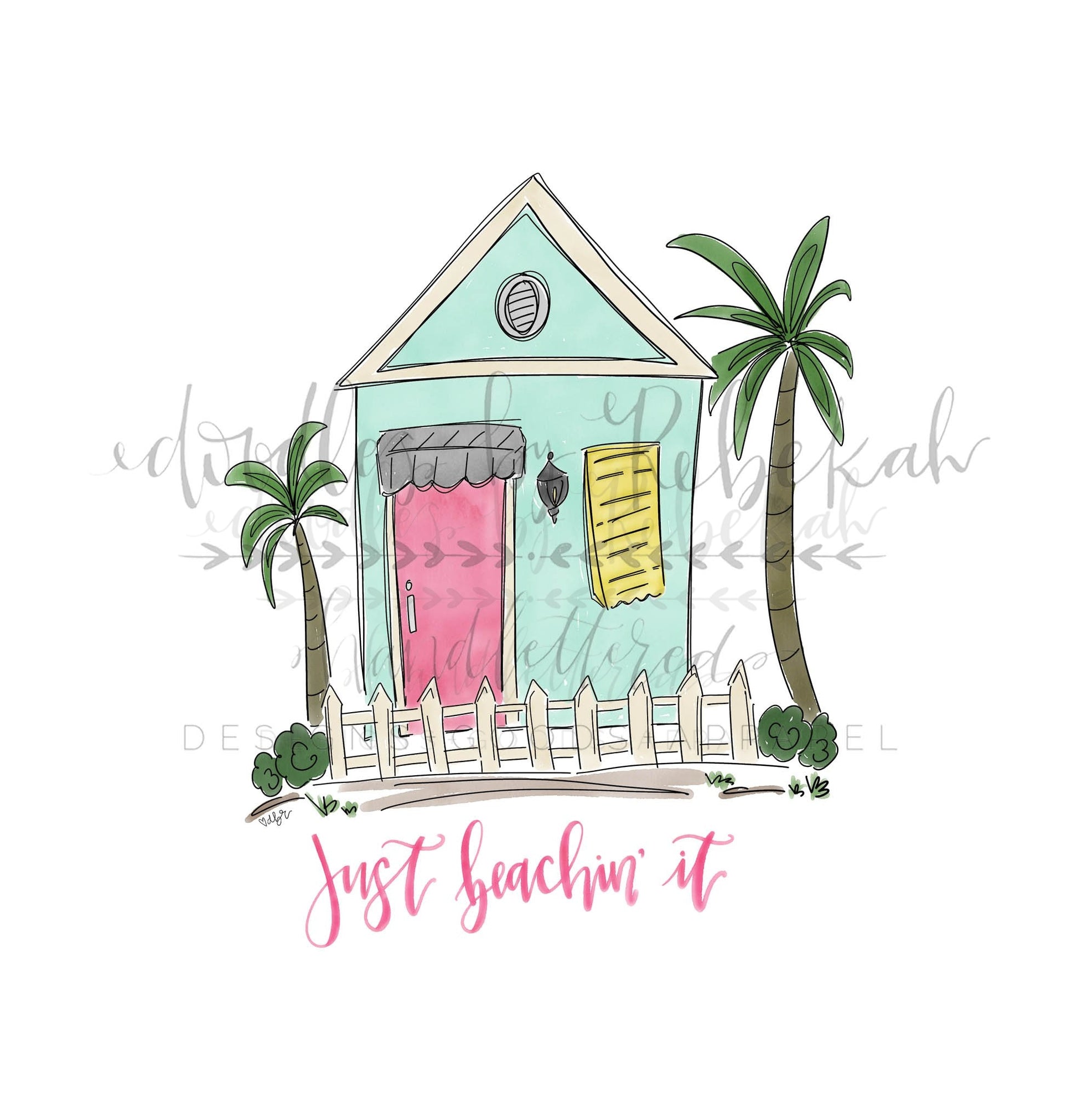 Just Beachin It Tee - Graphic Tee