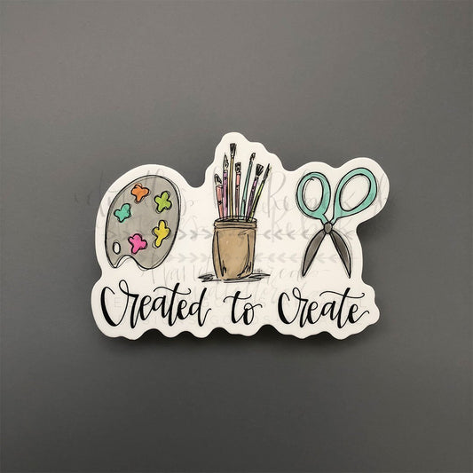 Created to Create Sticker - Doodles by Rebekah