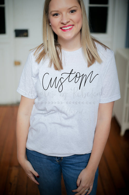 Custom Short Sleeve Tee