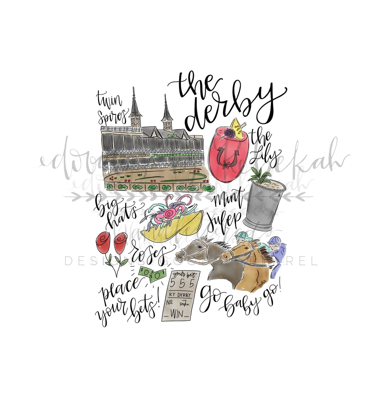 KY Derby Pillow - Pillow