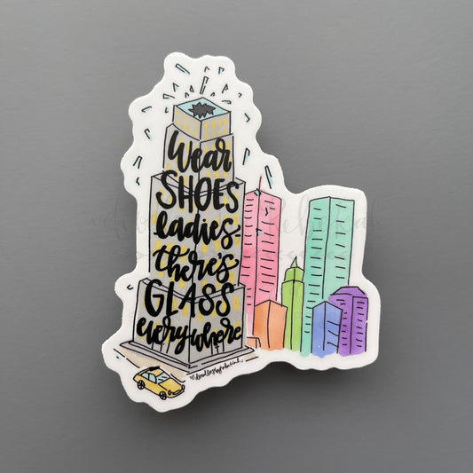 Wear Shoes Ladies Sticker