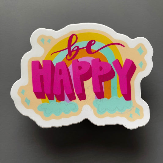 Be Happy Sticker
