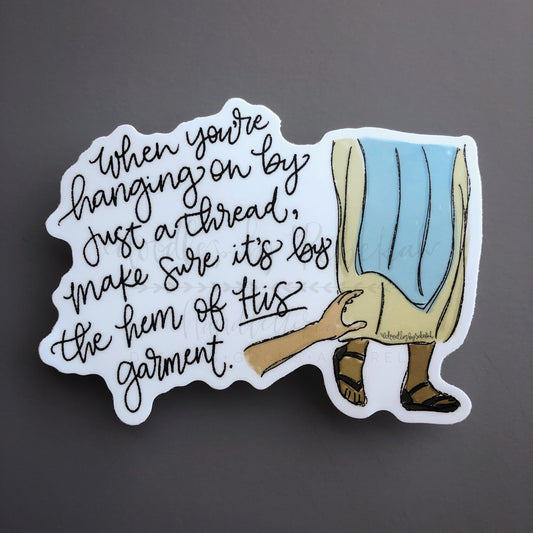 The Hem Of His Garment Sticker