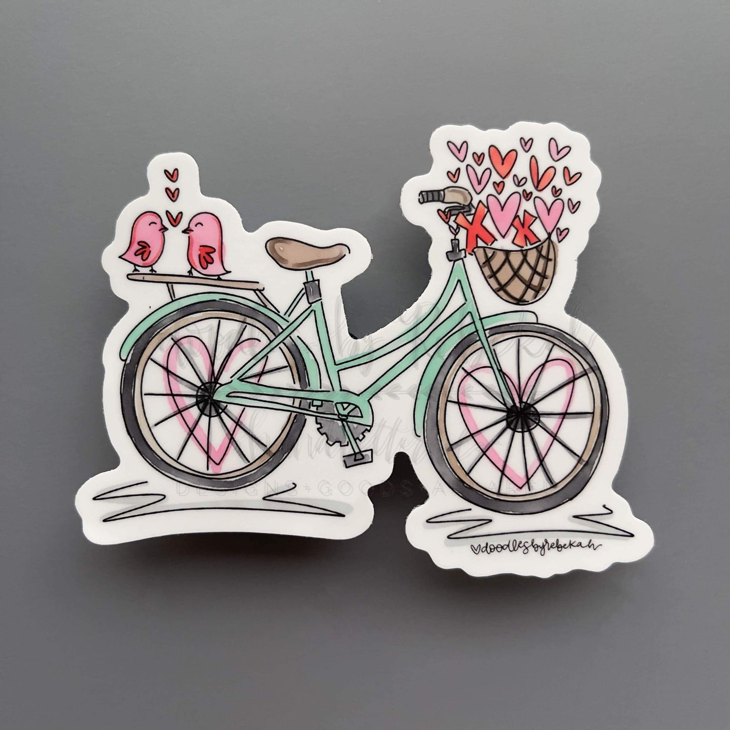 Heart Bike Sticker